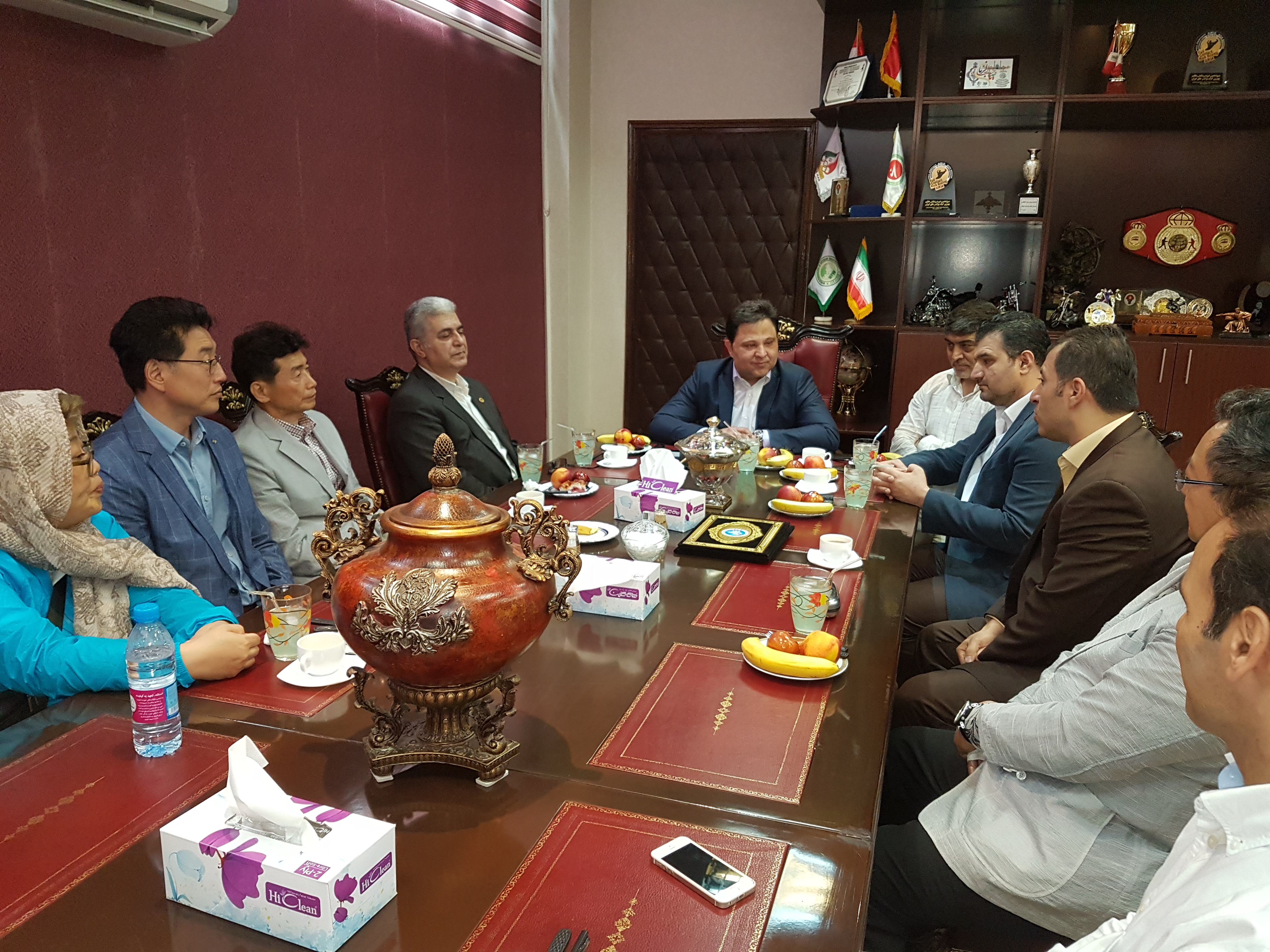 ديدار مسئولين فدراسيون ورزشهاي رزمي با مسئولين کنفدراسيون جهاني هاپکيدو